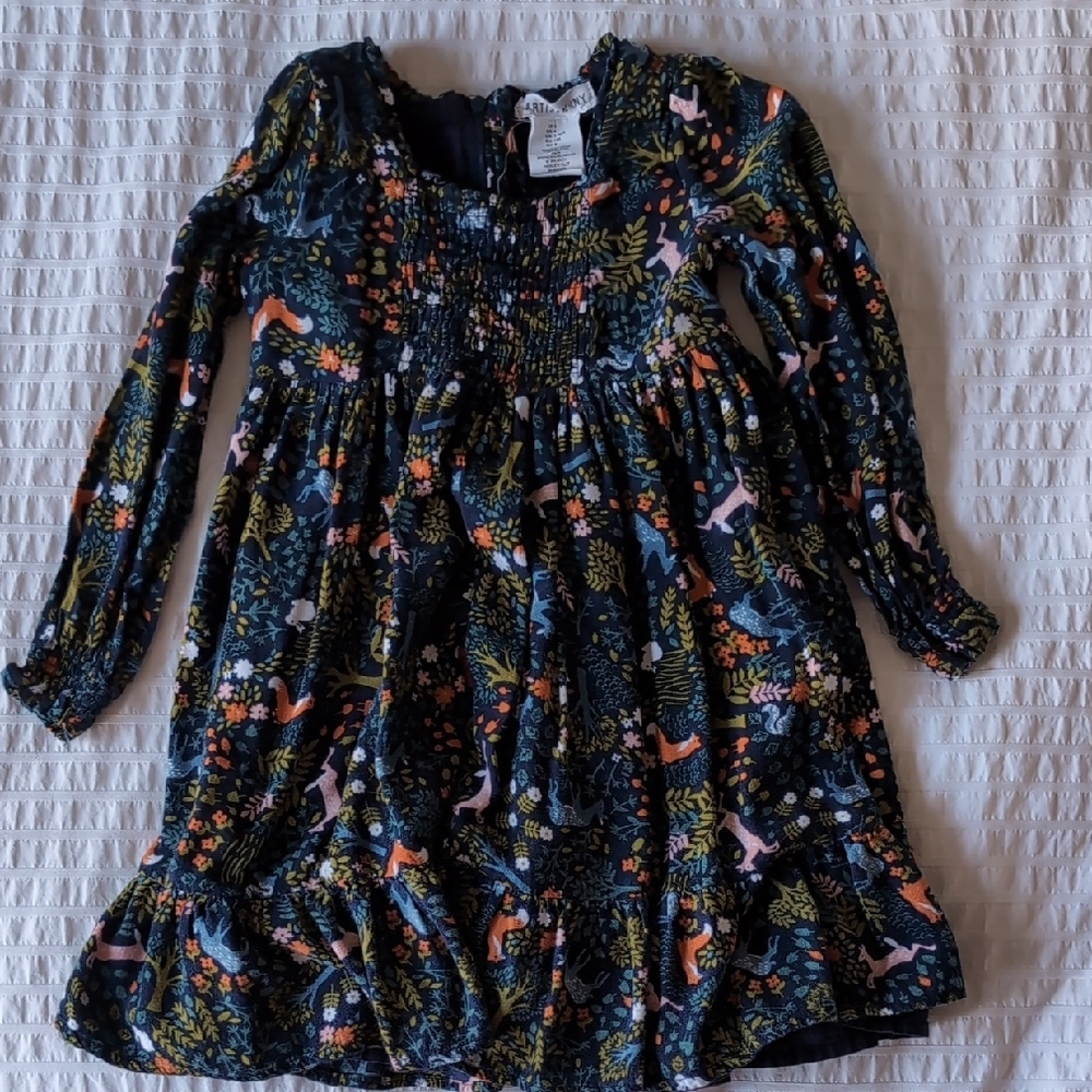 Floral Long-Sleeve Kids Dress